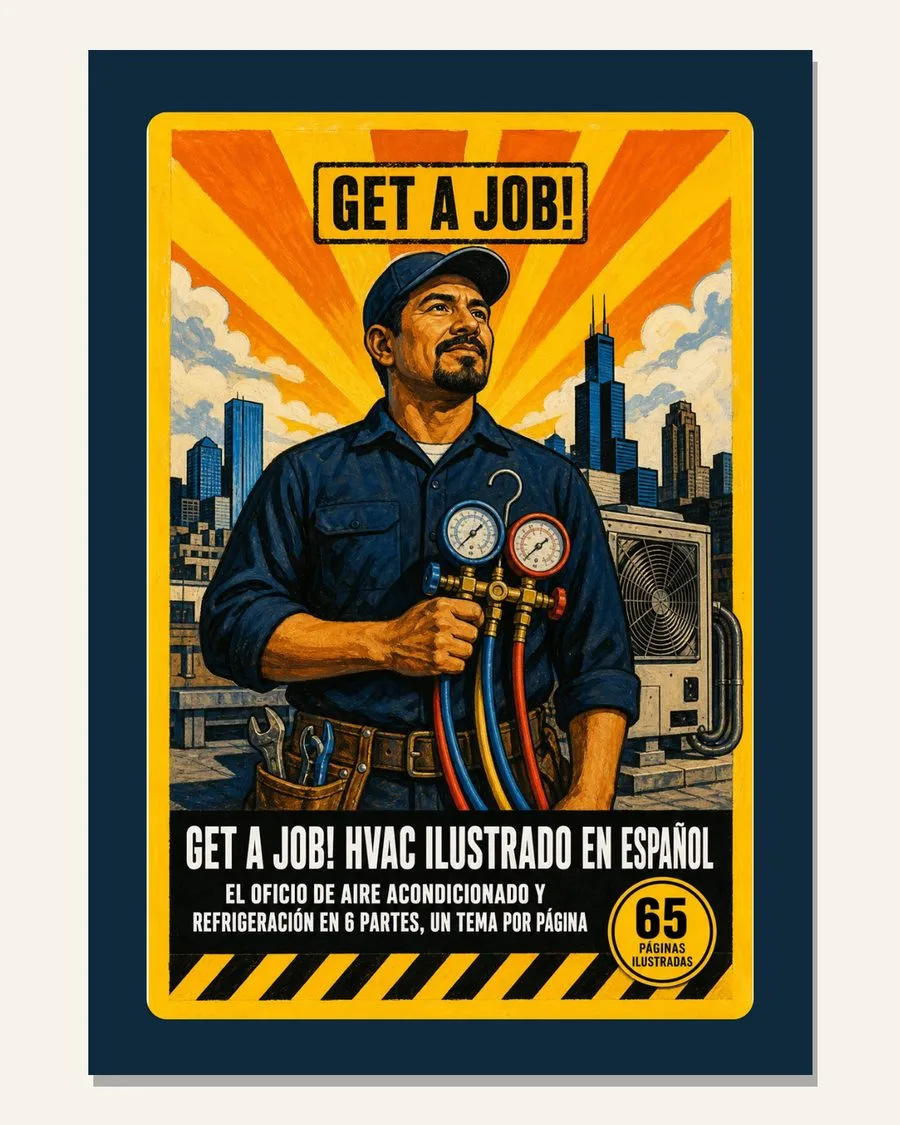 Tapa del libro GET A JOB! HVAC