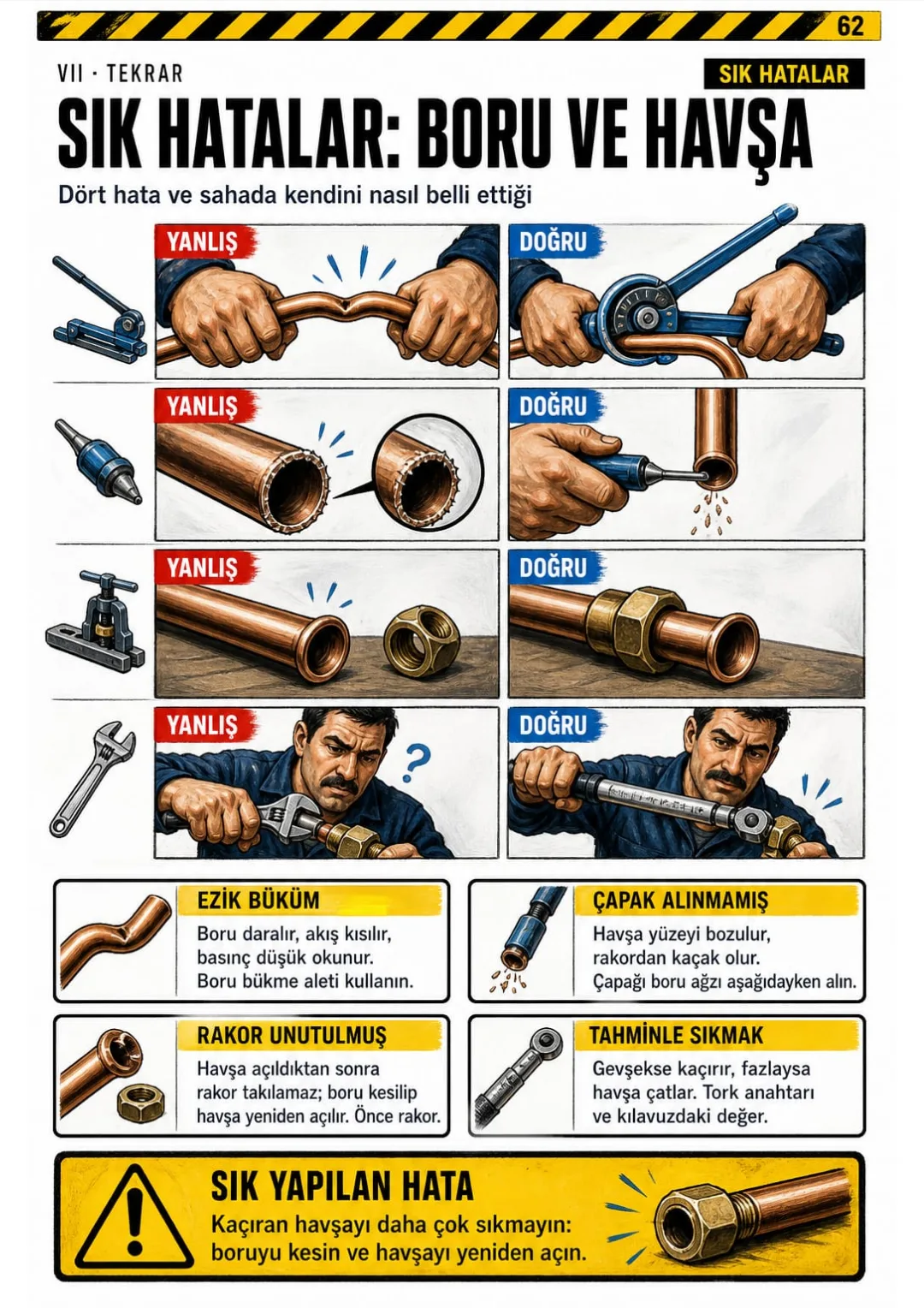Havşa kaçırıyorsa sıkılmaz, kesilip yeniden açılır